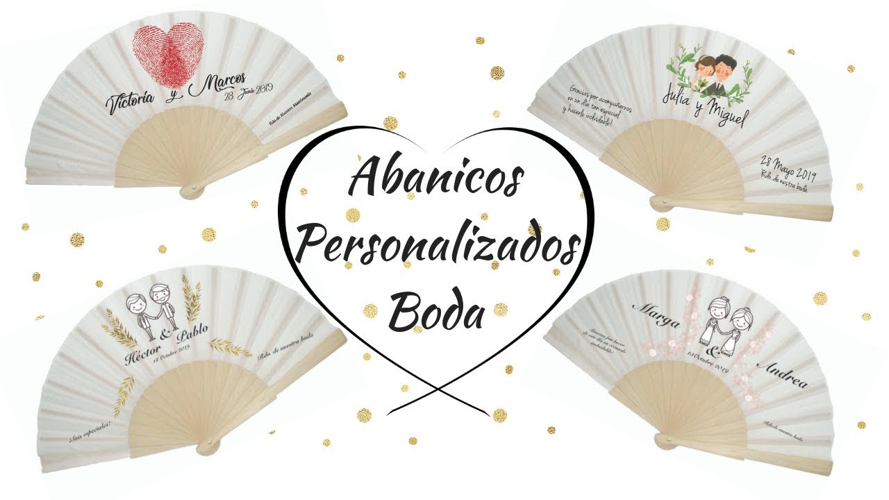 abanicos personalizados para bodas