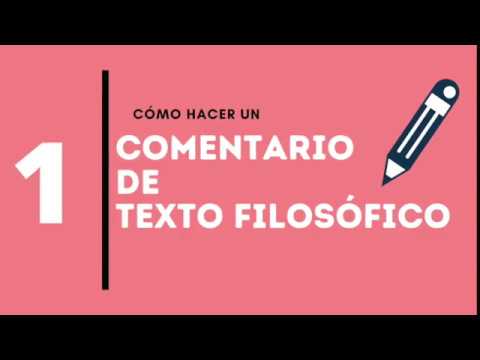 comentarios de texto de filosofia resueltos