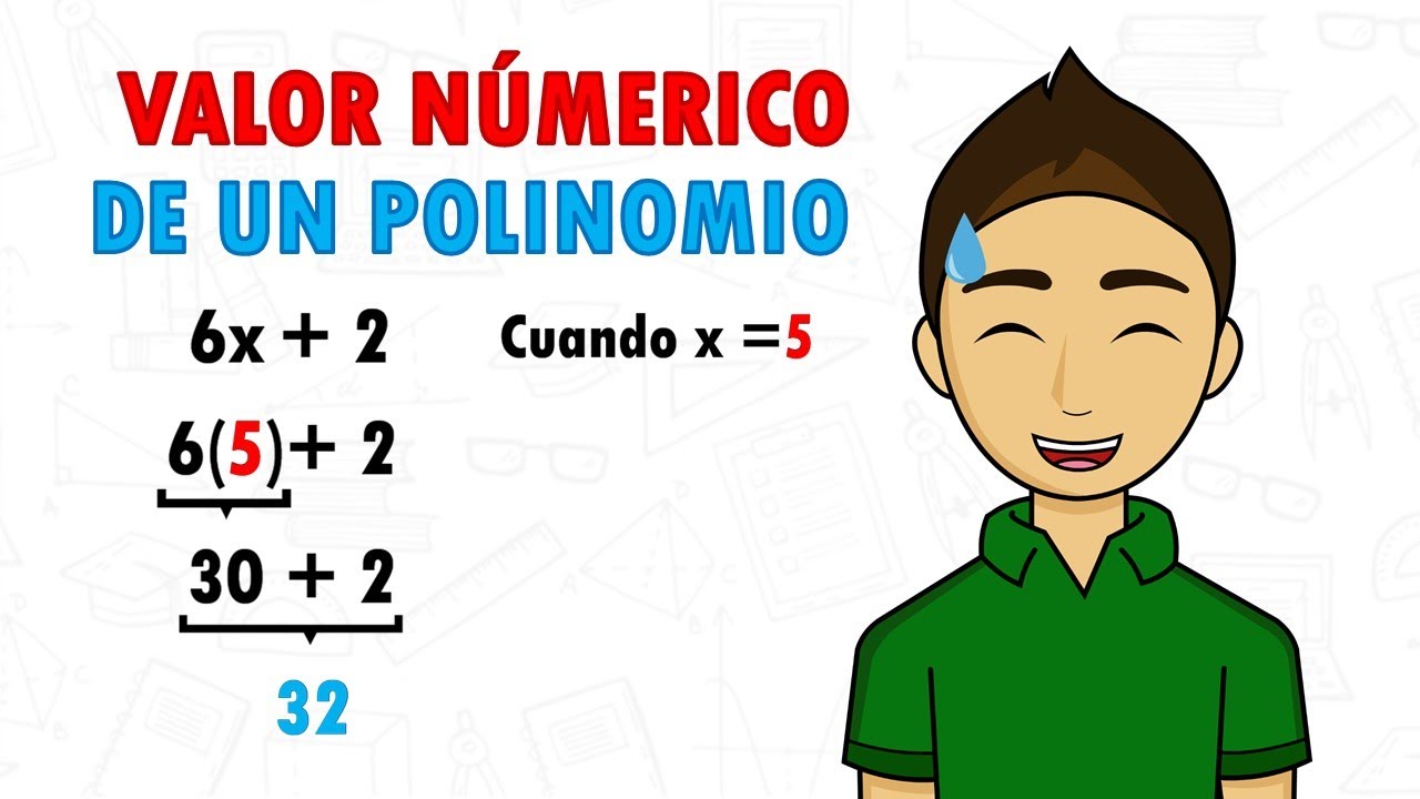 como calcular el valor numerico de un polinomio