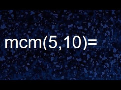 cual es el minimo comun multiplo de 5 y 10