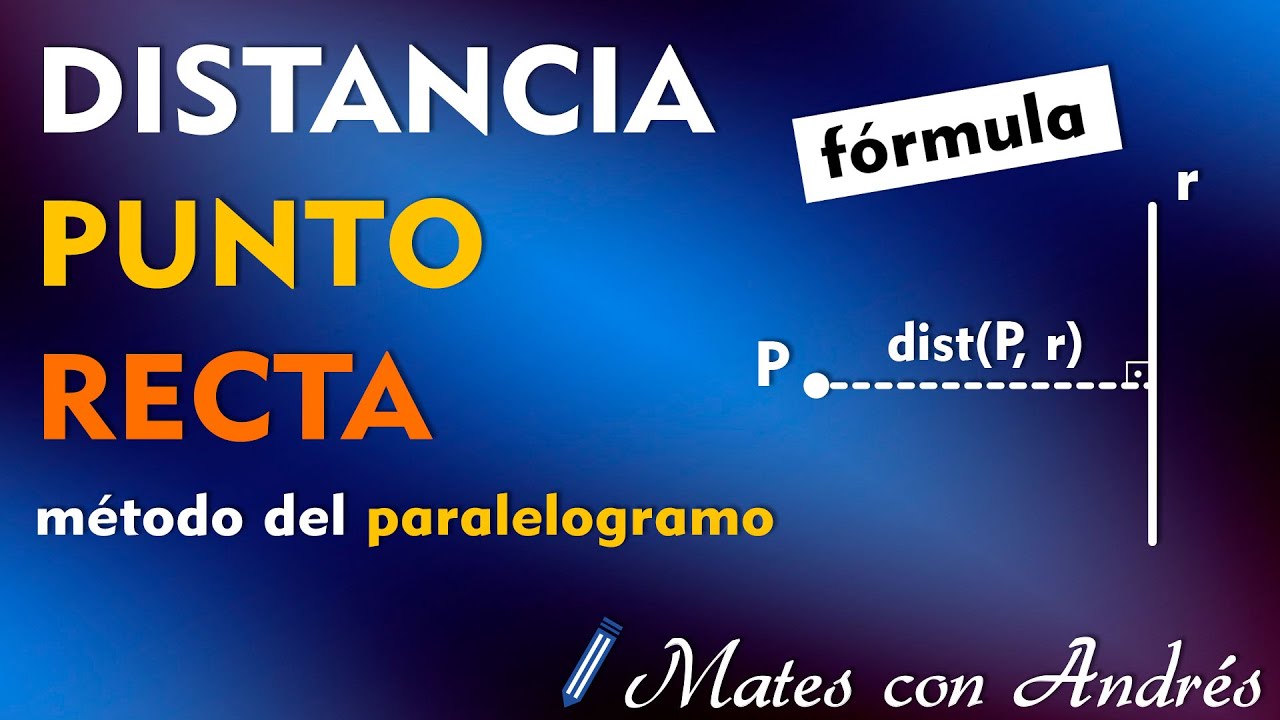 distancia punto recta 2 bachillerato