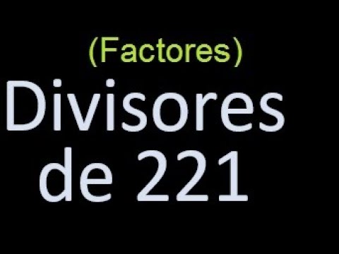 divisores de 221