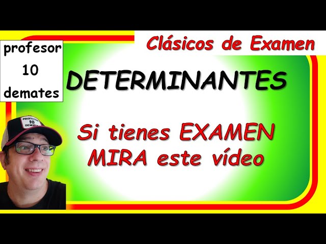 ejercicios de determinantes 2 bachillerato