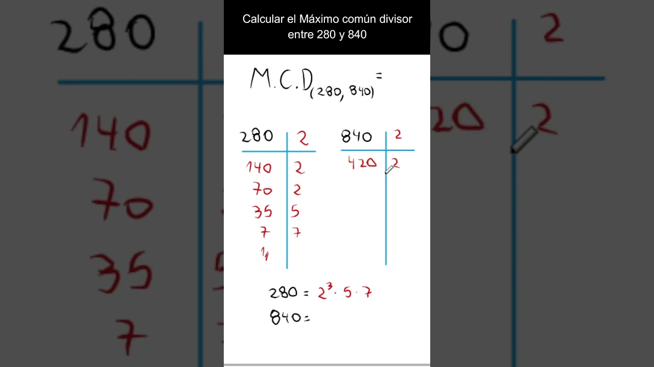 es 840 multiplo de 280