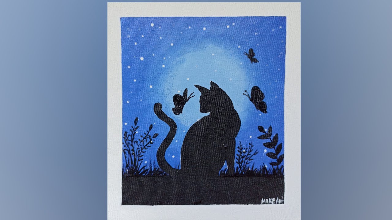 lienzo de gatos