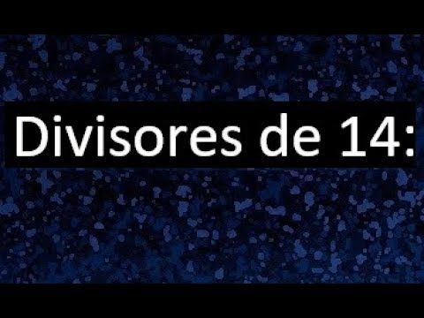 minimo comun divisor de 14