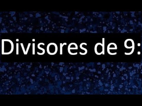 mínimo común divisor de 9