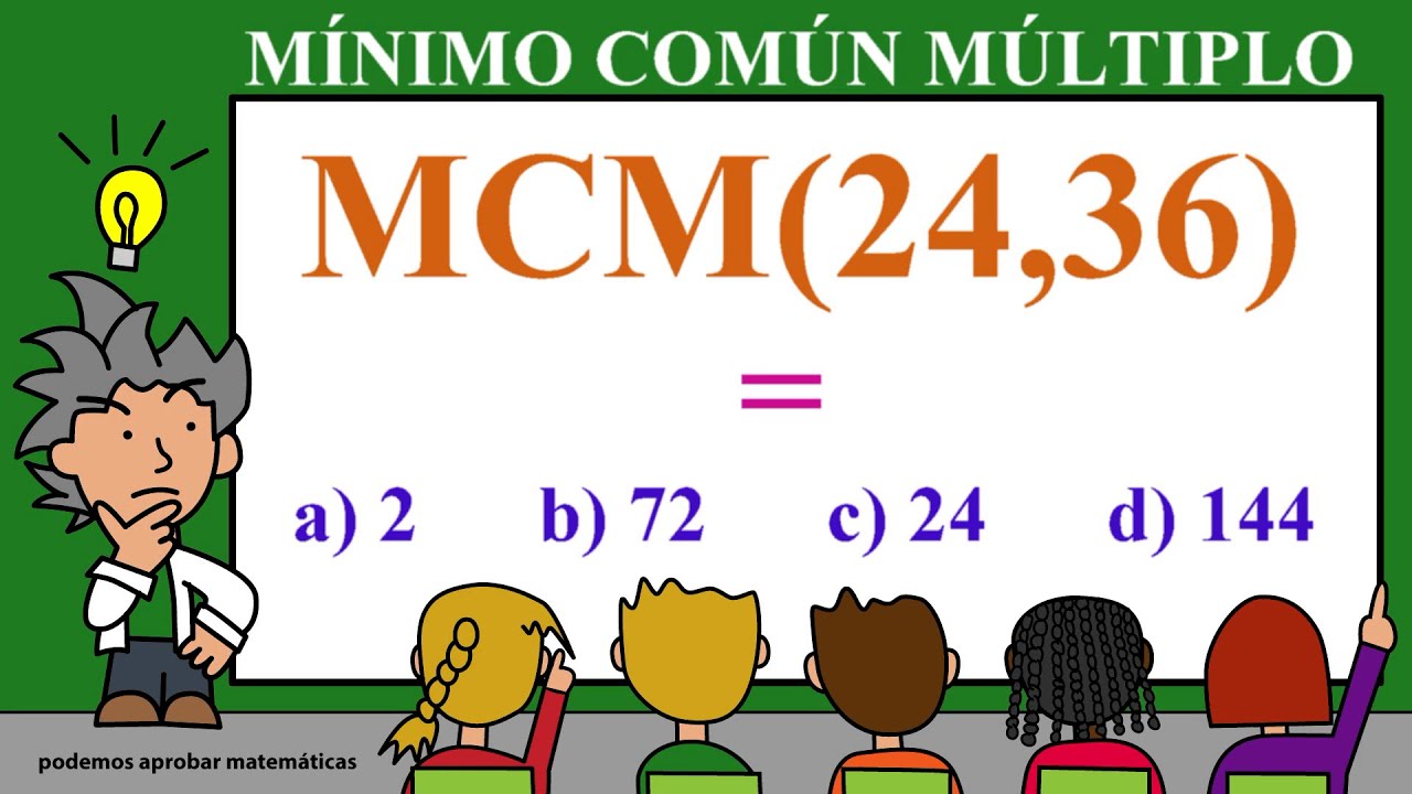 minimo comun multiplo 24 y 36