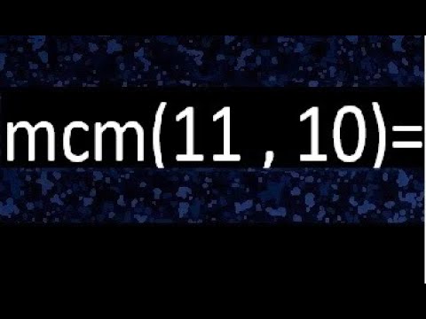 mínimo común múltiplo de 11