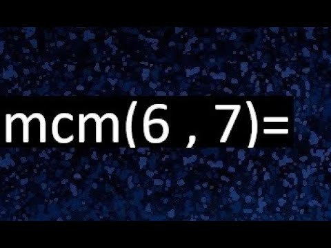 mínimo común múltiplo de 6 y 7