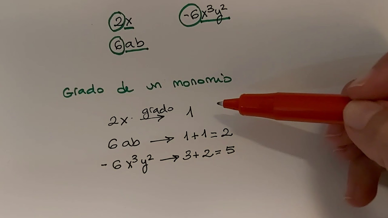 monomios y polinomios 1 eso