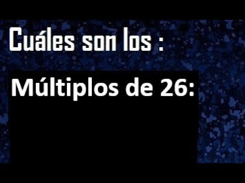 múltiplo de 26
