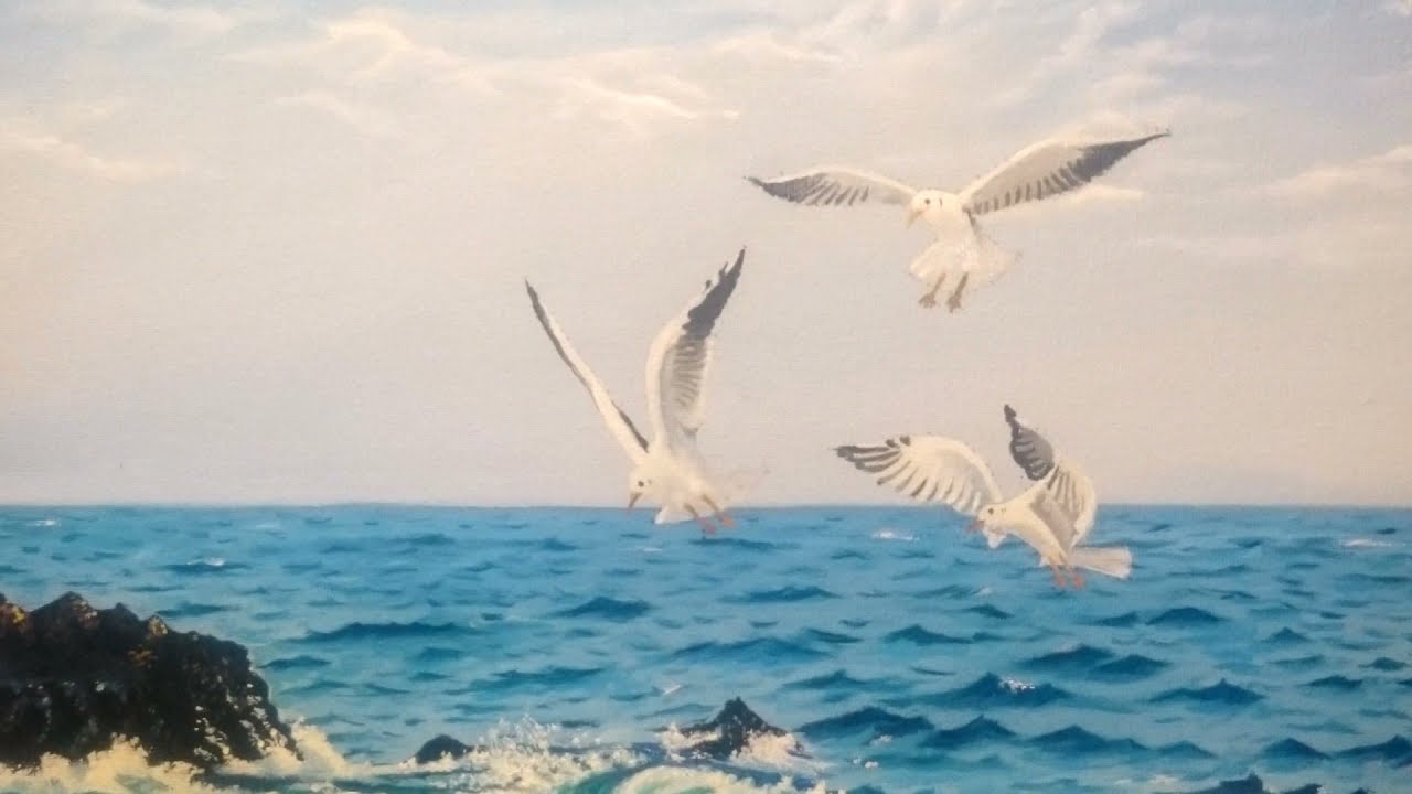 pintura al oleo marina