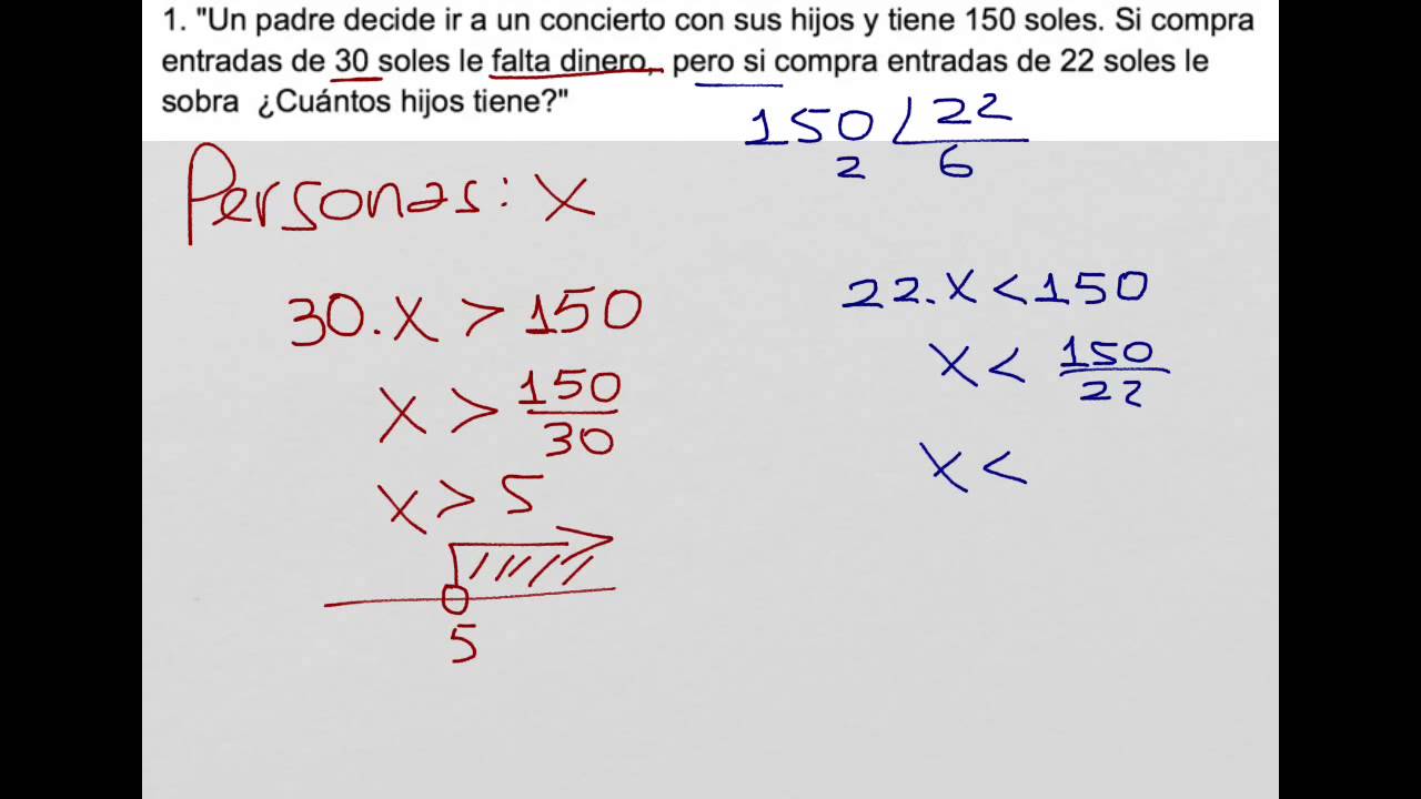 problemas de inecuaciones