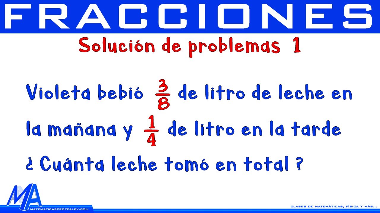 problemas resueltos de fracciones 1 eso