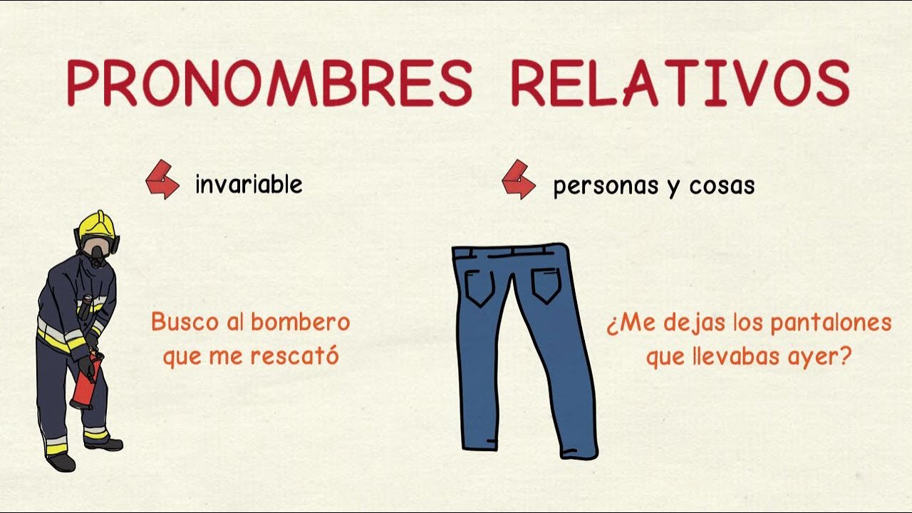 pronombre relativo crucigrama