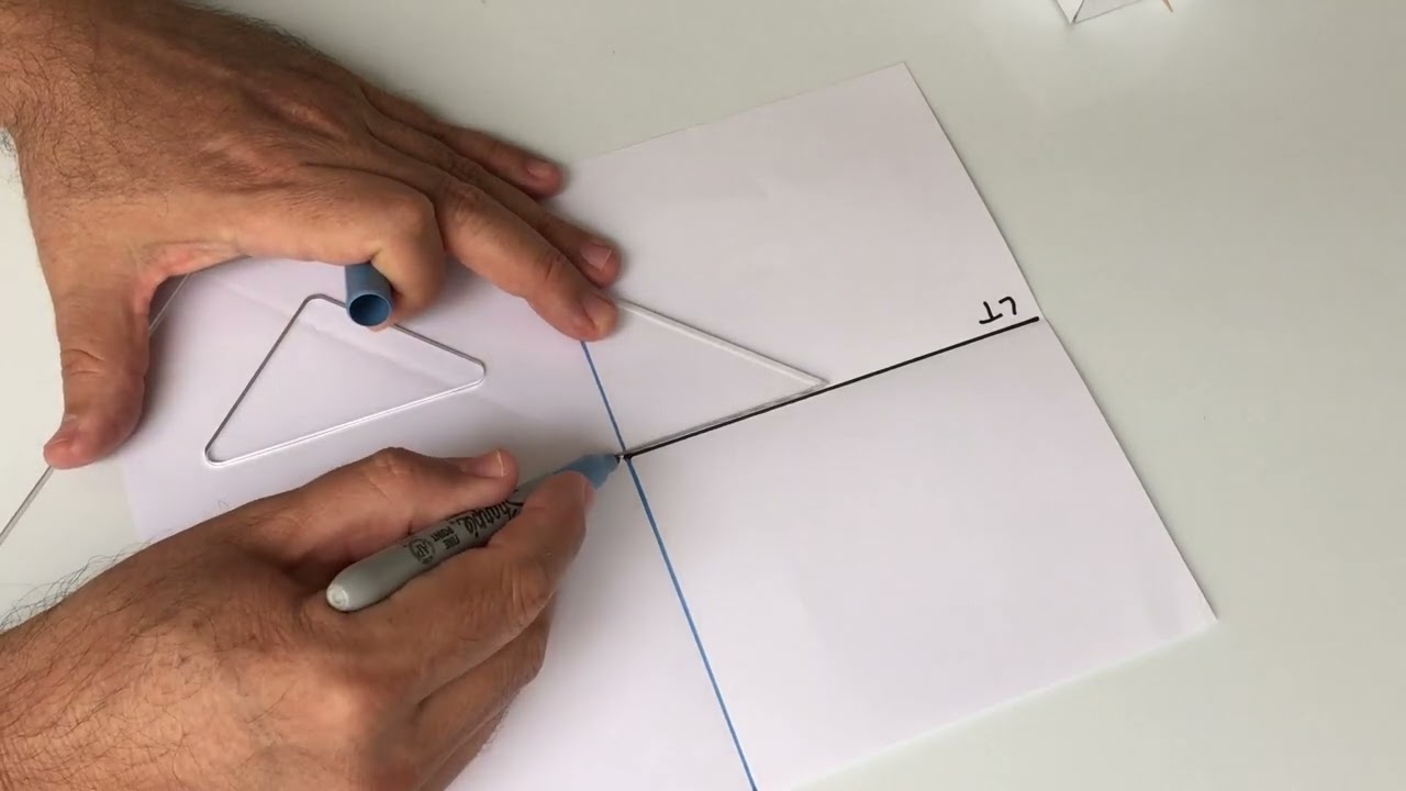 recta perpendicular al plano horizontal