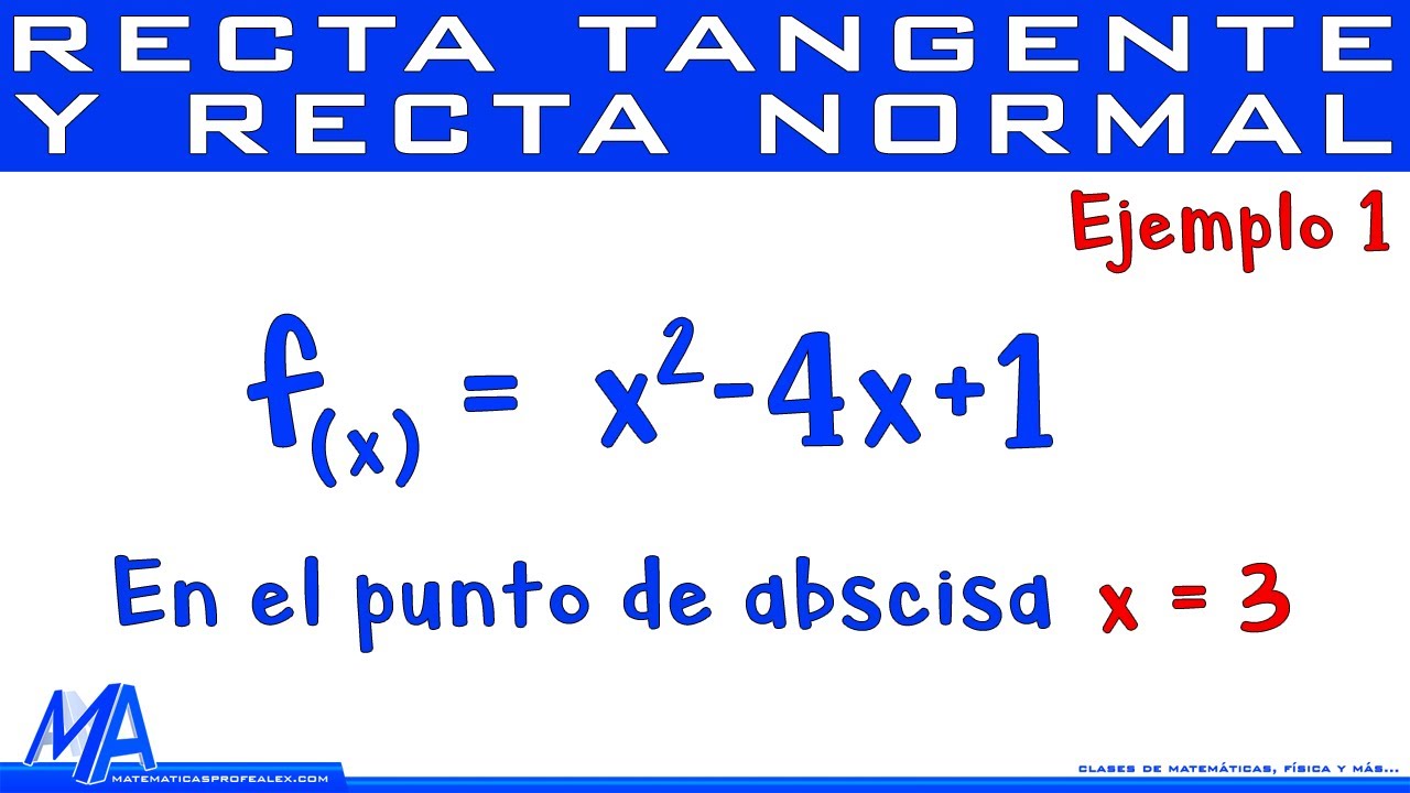 recta tangente ejercicios