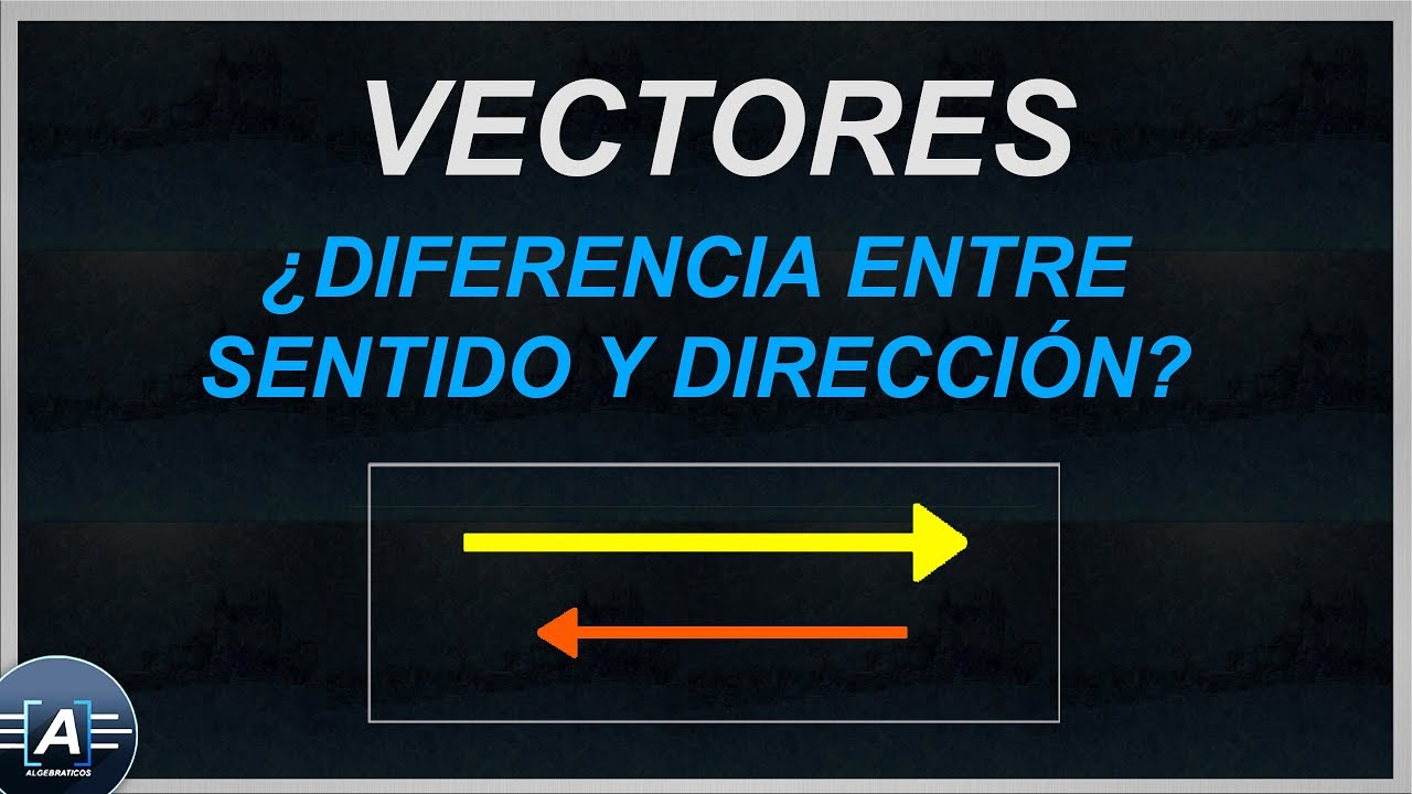 sentido y dirección