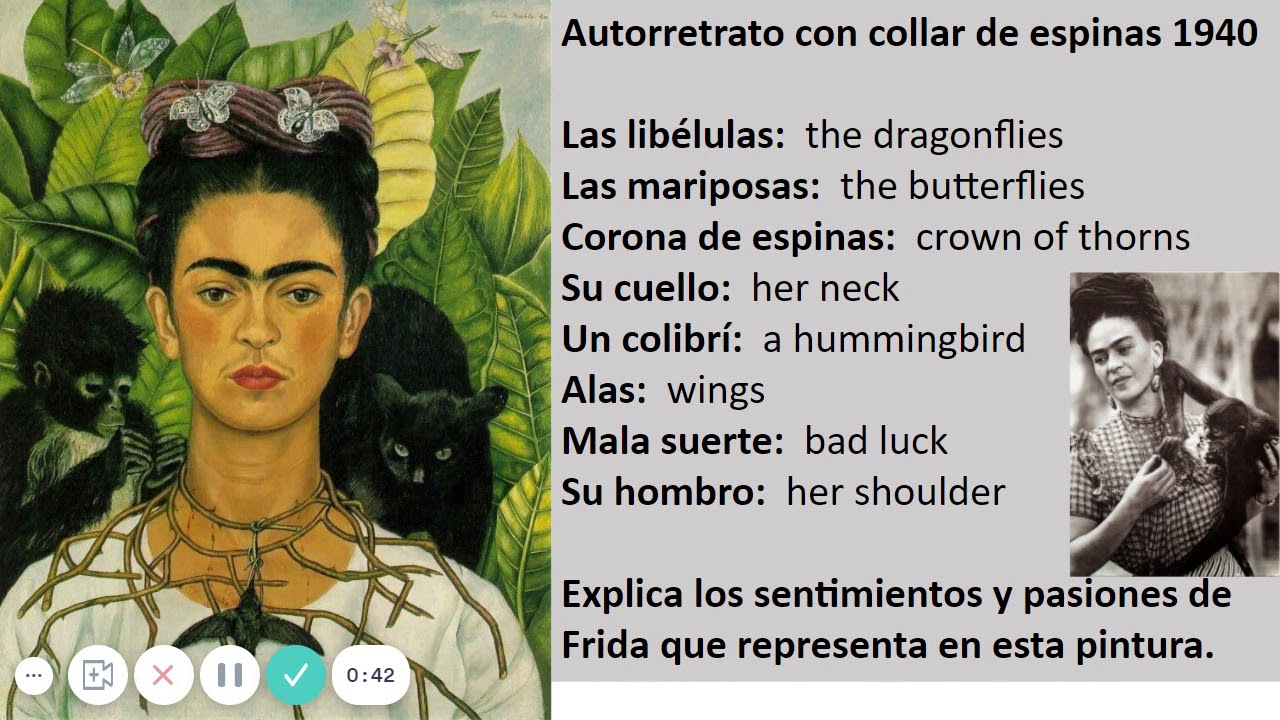 autorretrato con collar de espinas