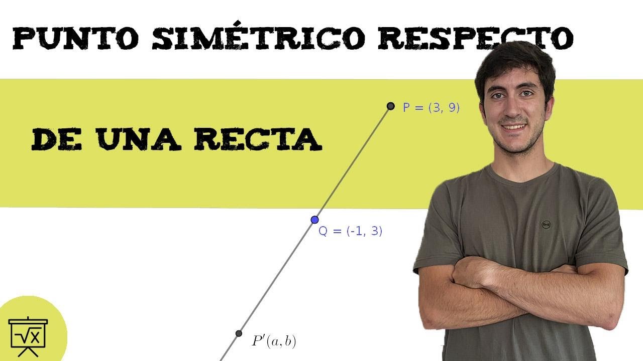 calcular punto simetrico respecto a una recta