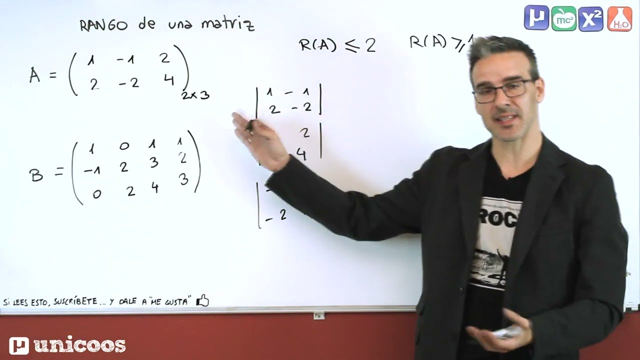 calcular rangos de matrices