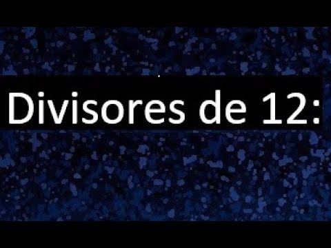 cual es el mcd de 12