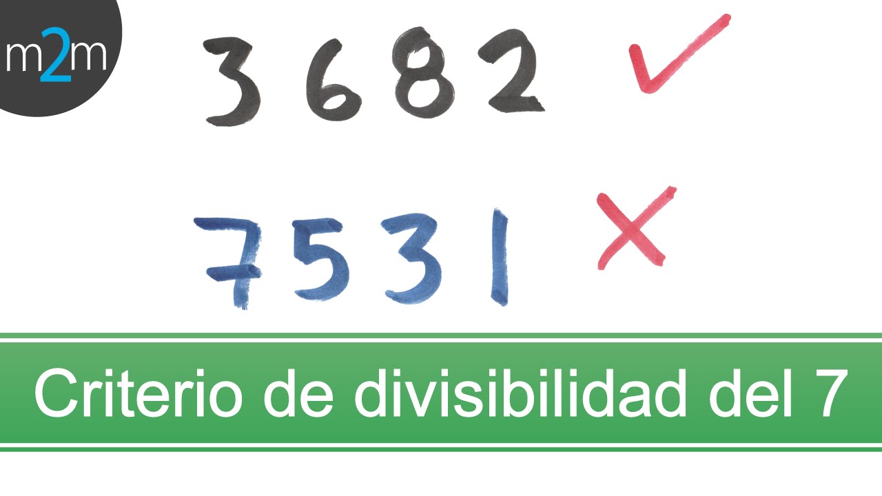 cuando un numero es multiplo de 7