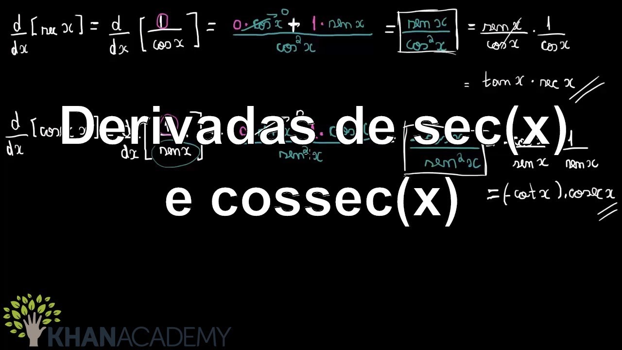 derivada de sec