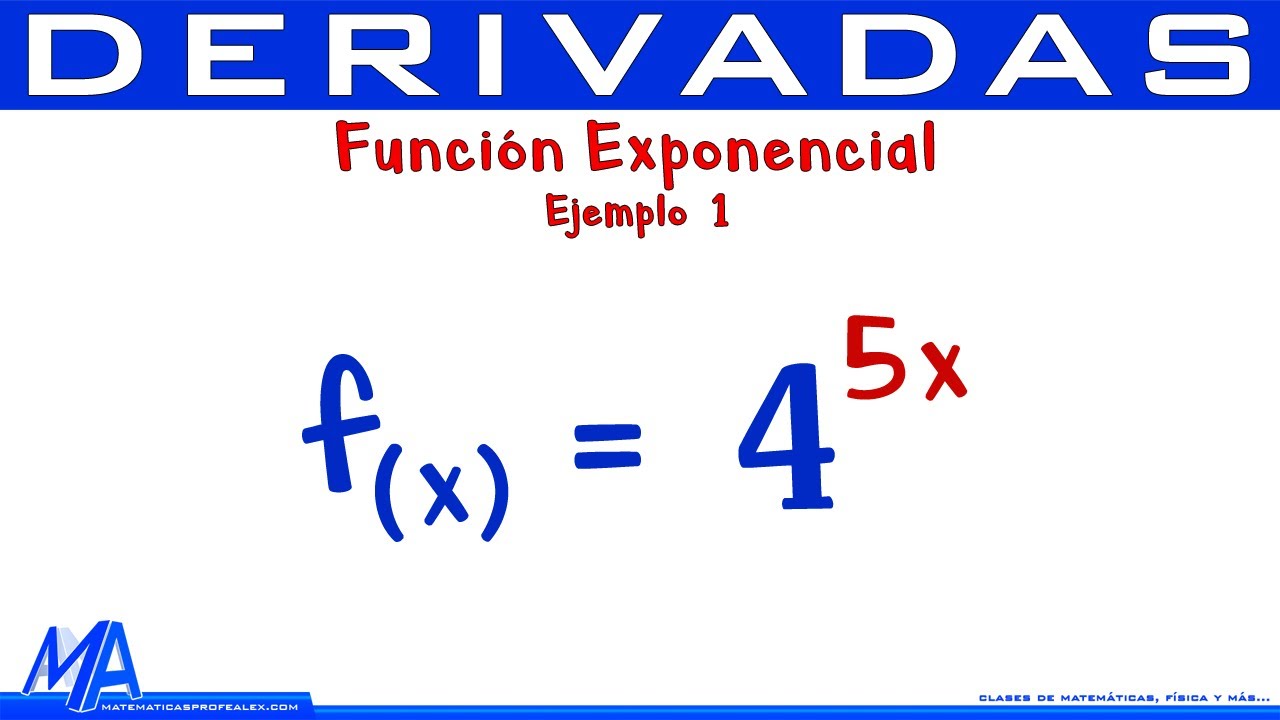 derivadas exponenciales formulas