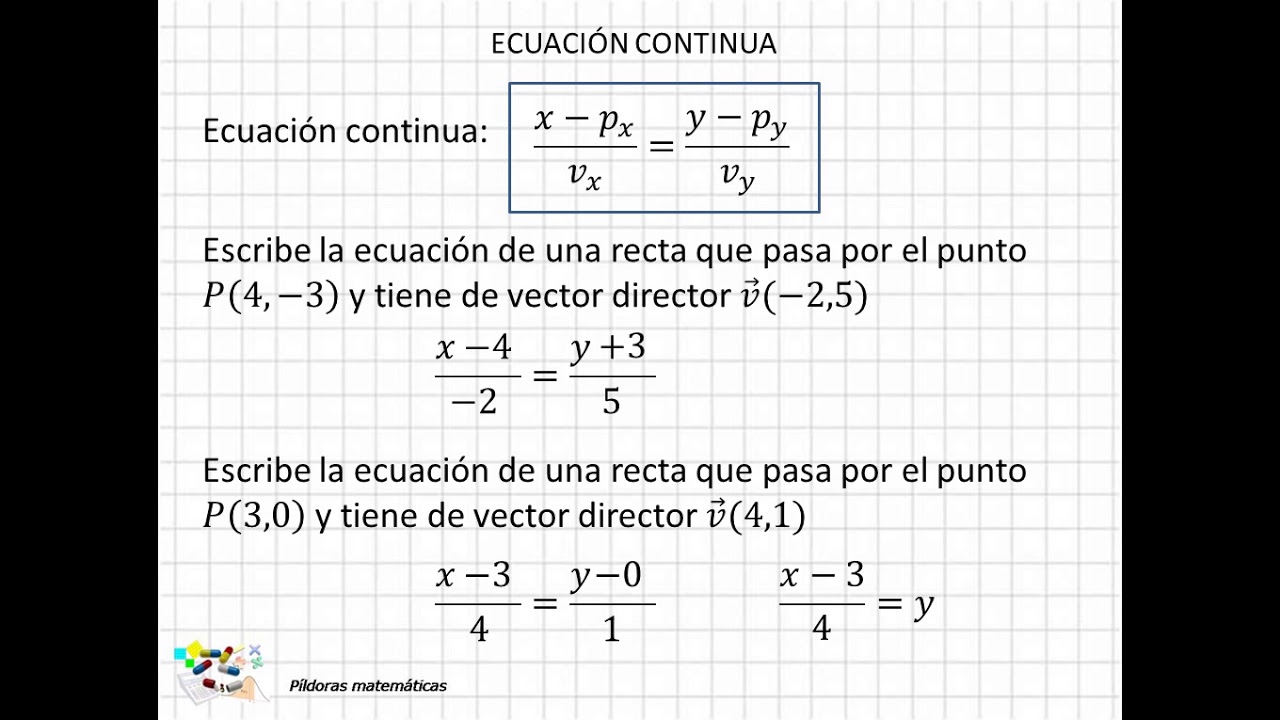 ecuacion continua