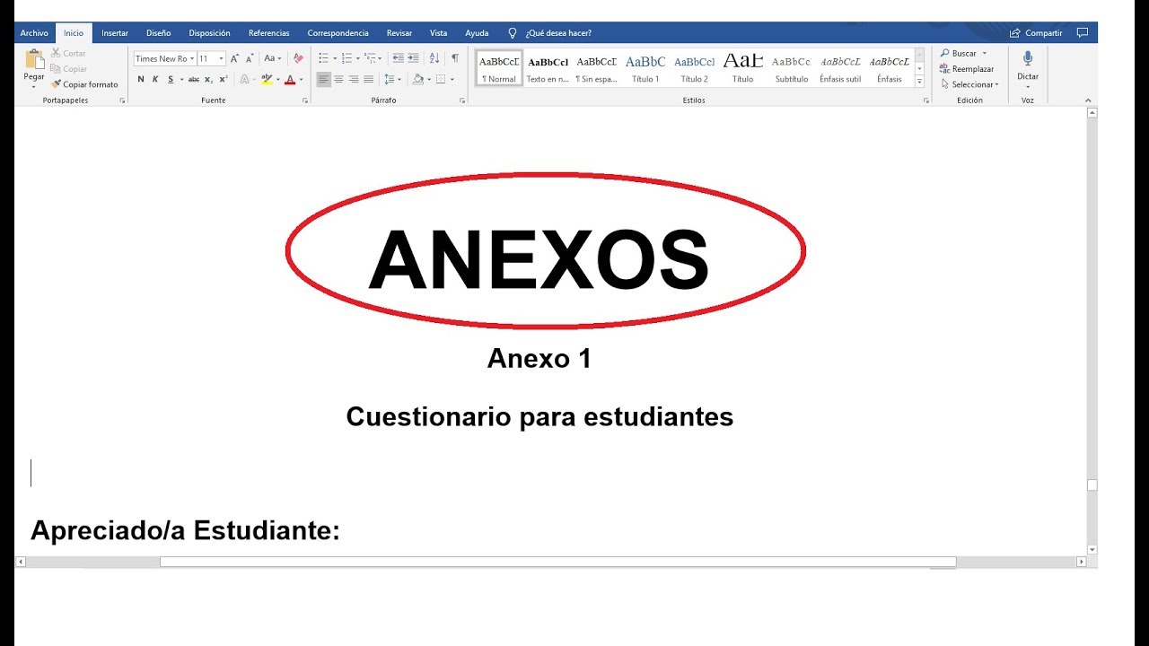 ejemplos de anexos