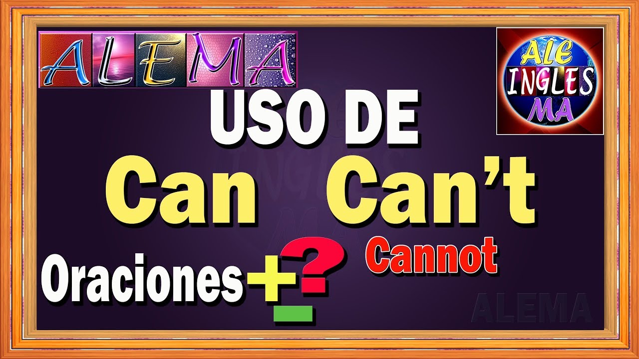 ejercicios con can y can't