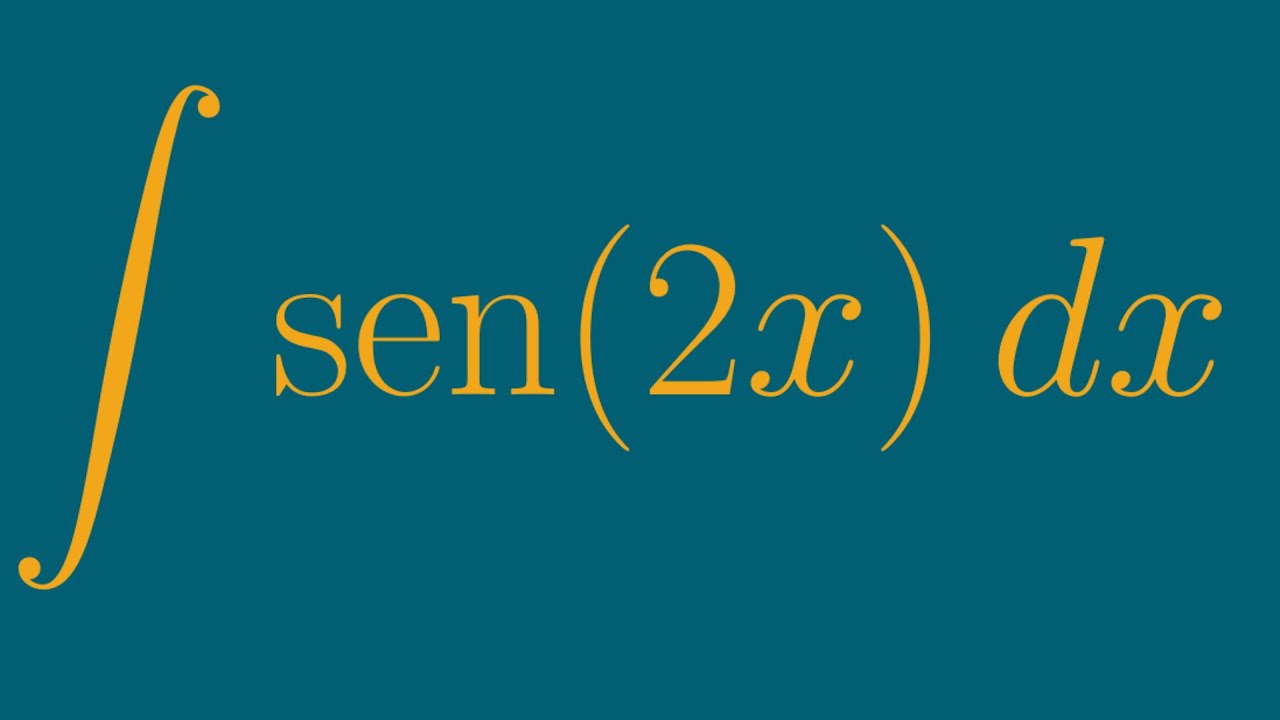 integral de sen 2x