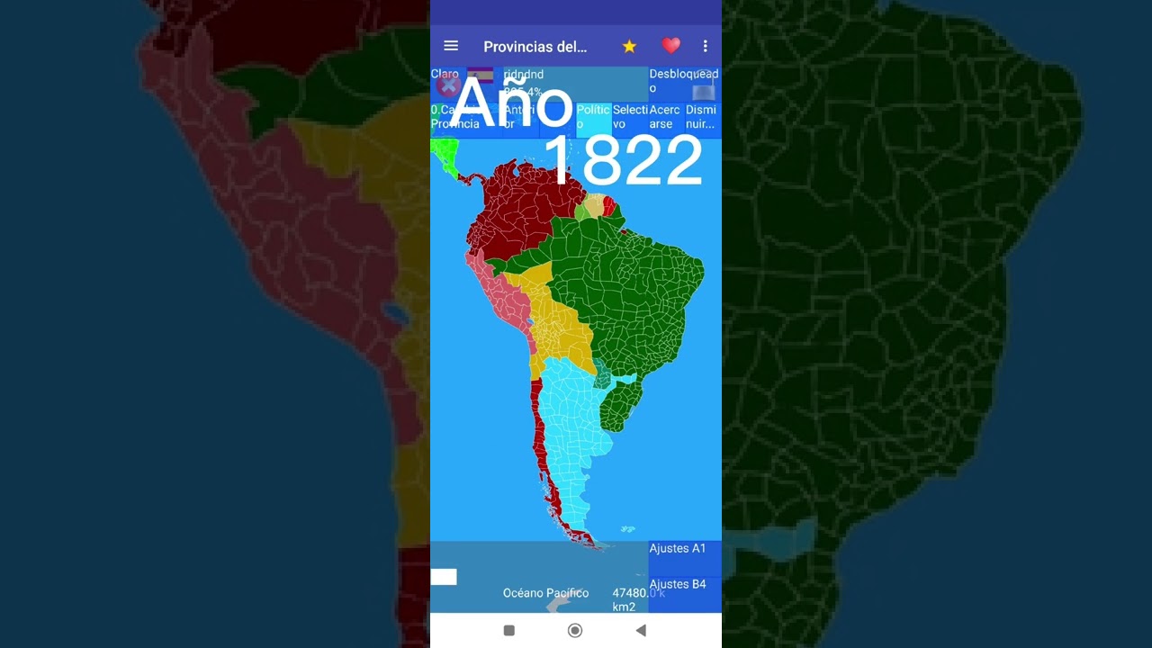 mapas interactivos america del sur