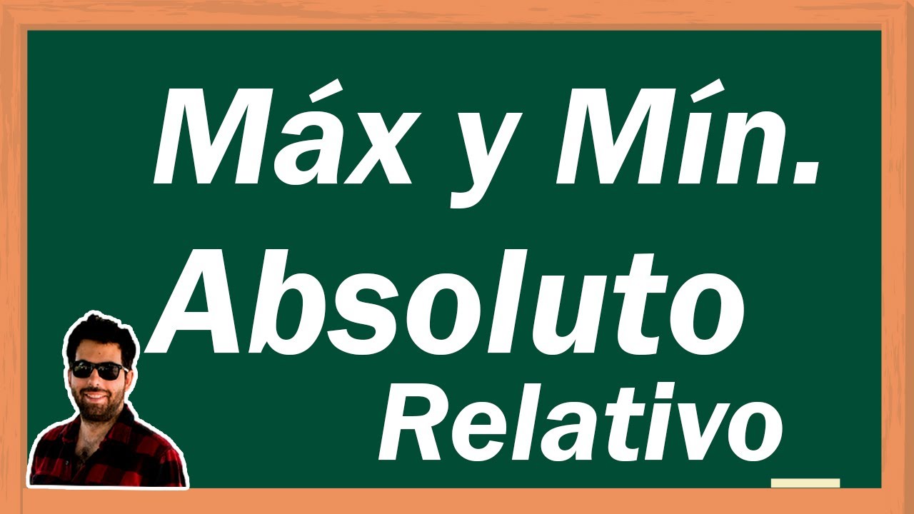 máximo absoluto y relativo