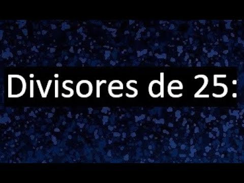 maximo comun divisor de 25