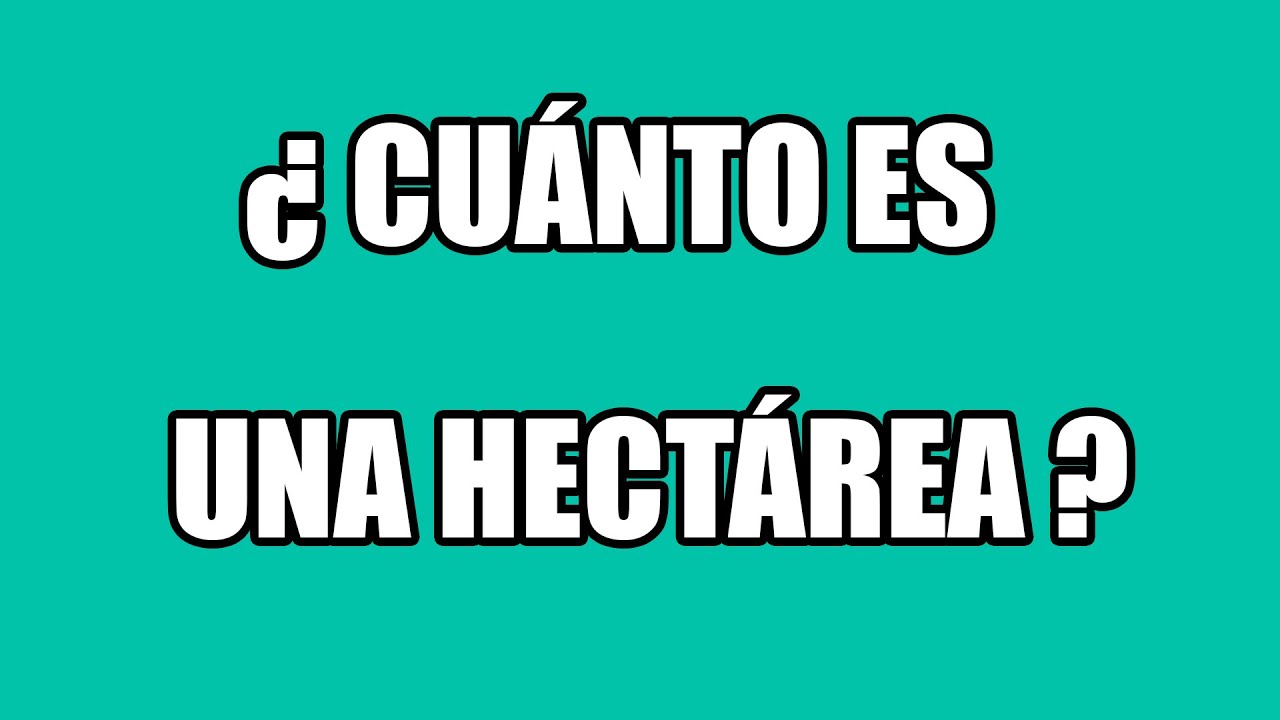 medidas de una hectárea