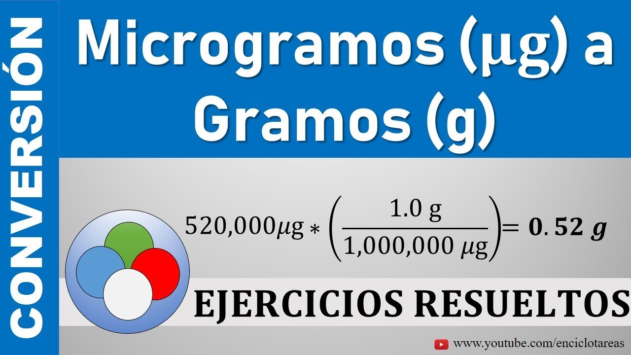 microgramo a gramo