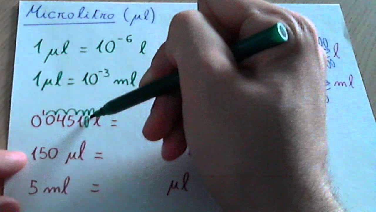 microlitro a litro