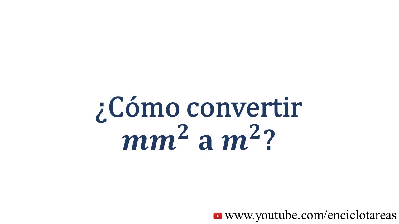 milimetros cuadrados a metros cuadrados