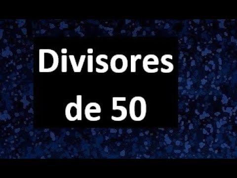 minimo comun divisor de 50