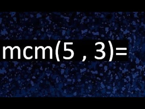 mínimo común múltiplo de 5 y 3