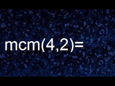 minimo comun multiplo entre 4 y 2