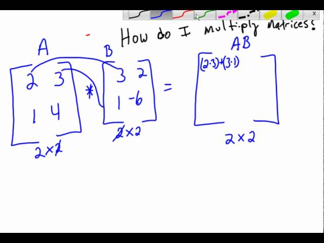 multiplicar matrices 2x2