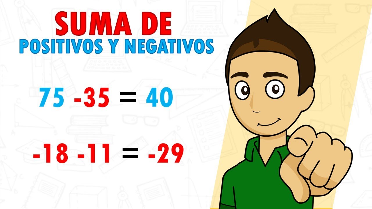 números positivos y negativos ejercicios resueltos