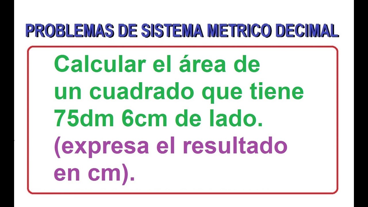 problemas sistema metrico decimal