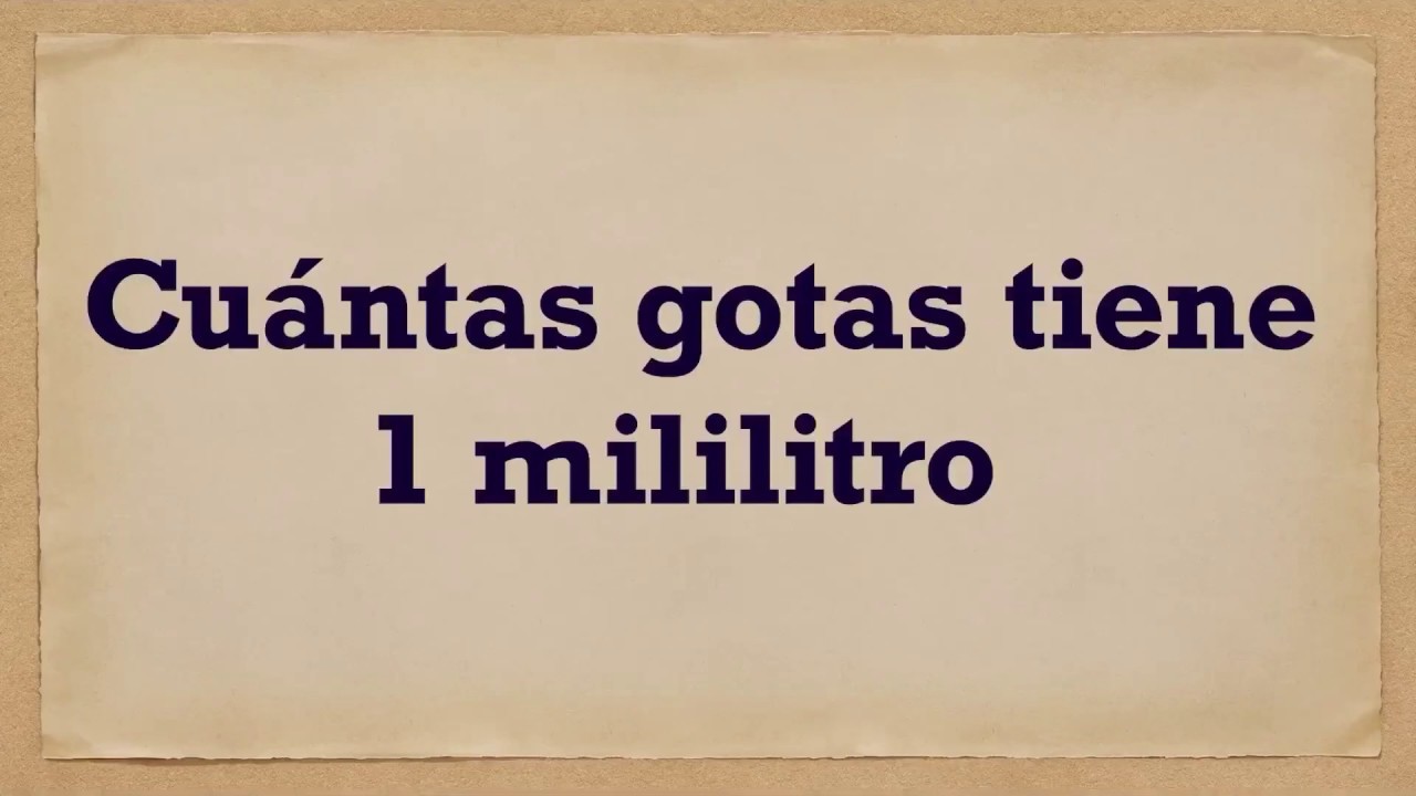 1mililitro