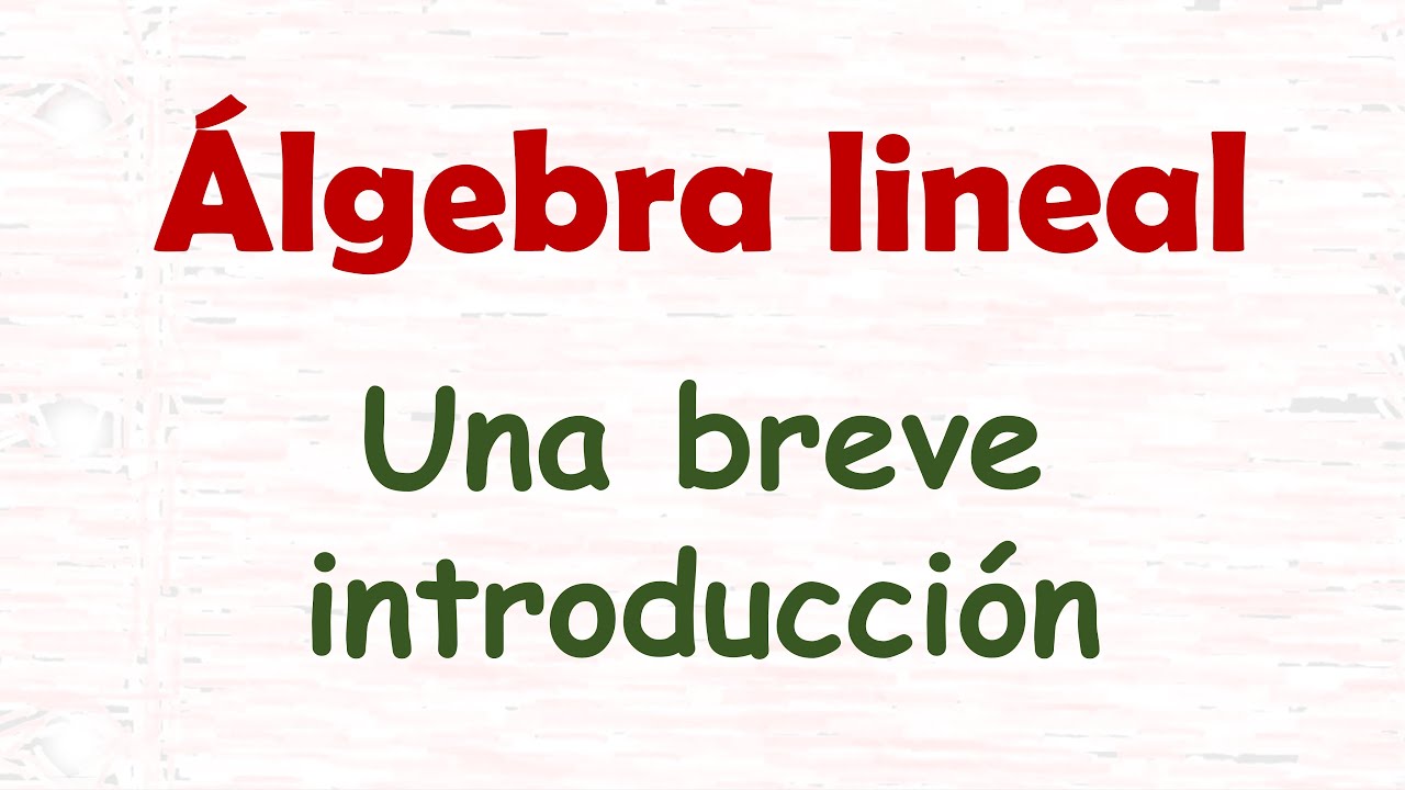 algebra lineal y geometria