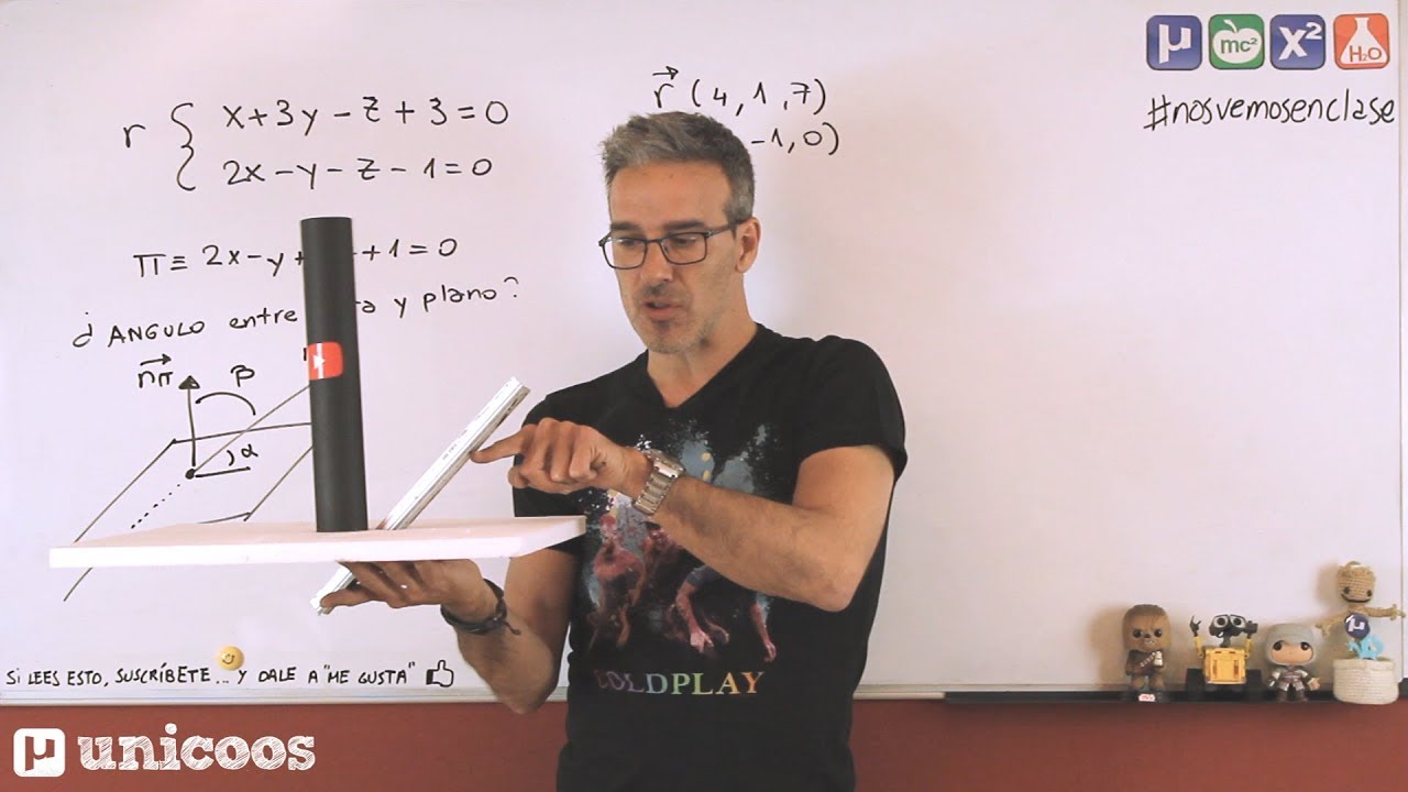angulo entre recta y plano formula